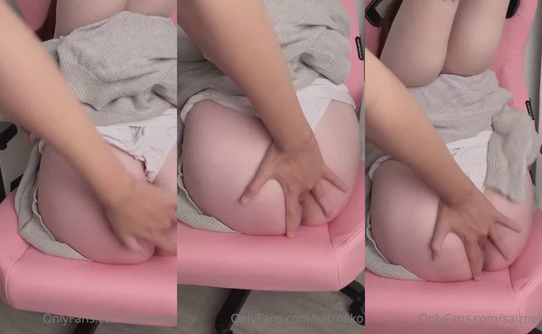 Saizneko Gets Fingered On A Gaming Chair