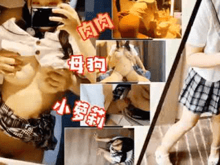 肉肉JK萝莉小母狗拴着狗链疯狂吮吸鸡巴,对着镜子被疯狂后入爆操 - 无套内射视频