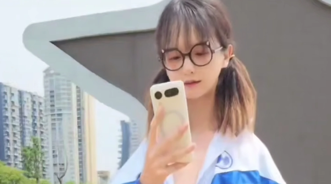【伪娘】校服里面什么都没穿哦， 那么， 拉开拉链的话....