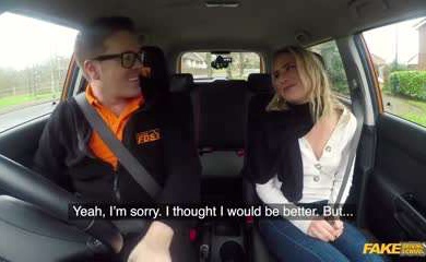 Fake Driving School - 学生就是不能对在车里做爱说不