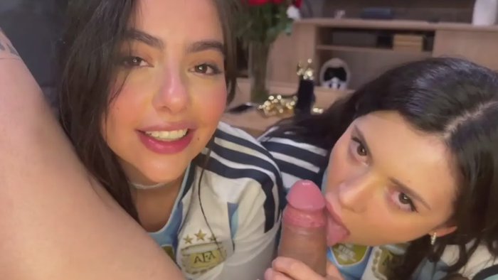 Iris Rodriguez Sara Calixto Give A Double BJ