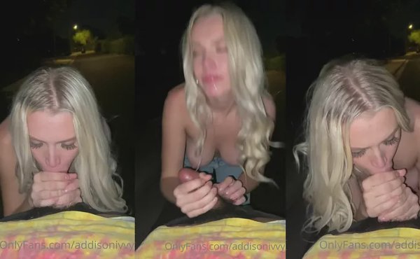 Addison Ivy's Evening Blowjob
