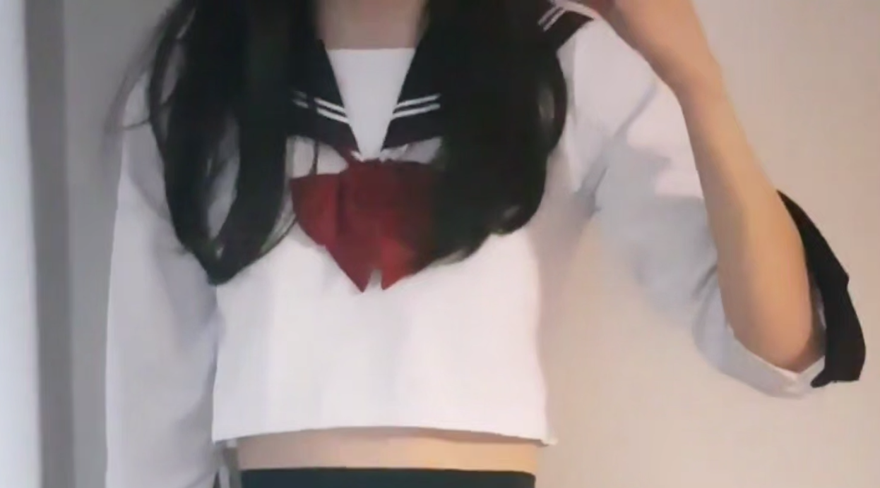 【伪娘】今日OOTD学生可爱风格 有学长来撩开我裙子嘛